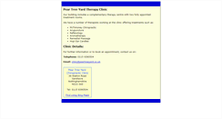 Desktop Screenshot of clinic.peartreeyard.co.uk